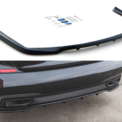 Maxton Design galinio bamperio apdaila (su vertikalėmis) BMW 7-er (G11/G12) (M-Sport) (Preface)