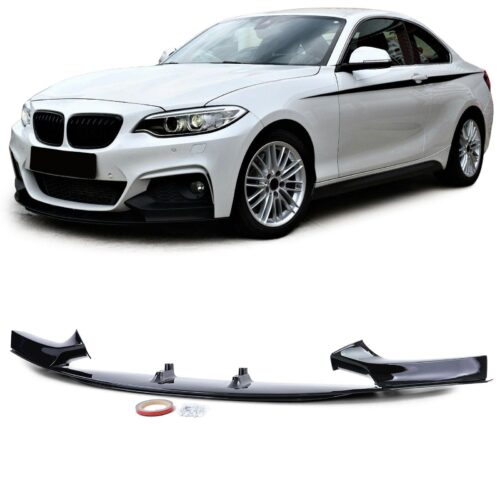 Priekinio bamperio performance apdaila BMW 2 F22/F23 M package juoda blizgi