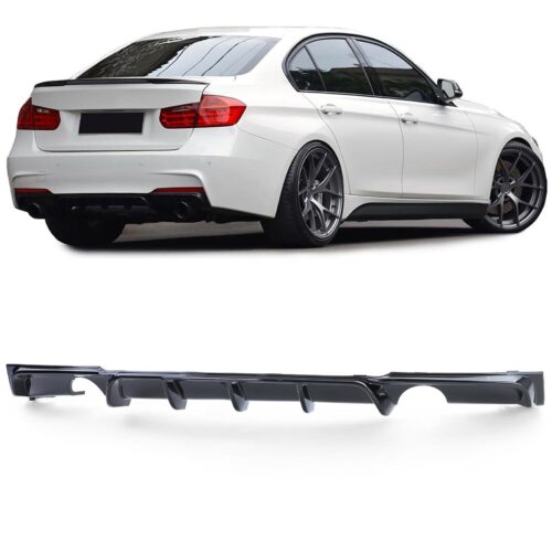 Performance galinis difuzorius BMW 3 F30 11-19 juodas blizgus 335 ir 340 modeliams