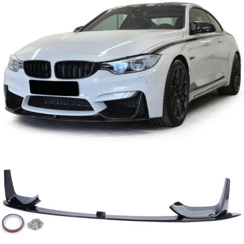 Priekinio bamperio apdaila performance BMW M3 F80 M4 F82 F83 juoda blizgi