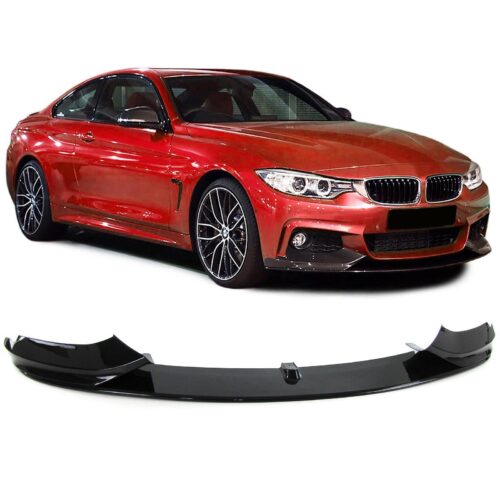 Priekinio bamperio performance apdaila BMW 4 F32/F33/F36 modeliams juoda blizgi