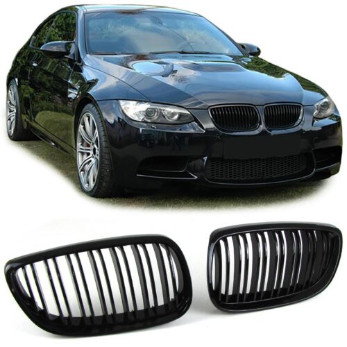 Priekinio bamperio performance grotelės BMW 3 E92 E93 06-09 juodos blizgios