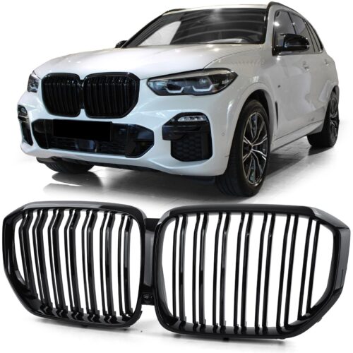 Priekinio bamperio performance grotelės BMW X5 G05 nuo 2018 juodos blizgios