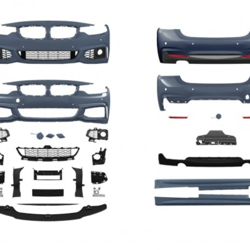 M Sport Apdailos komplektas BMW F36 Gran Coupe 435, 440 modeliams Su PDC, Su apiplovimu