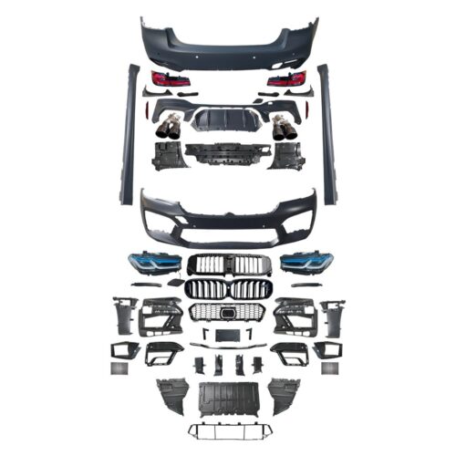 BMW M5 LCI F90 Apdailos komplektas skirtas BMW G30 PRE LCI 2017-2020 modeliams. Su priekiniais ir galiniais LCI žibintais