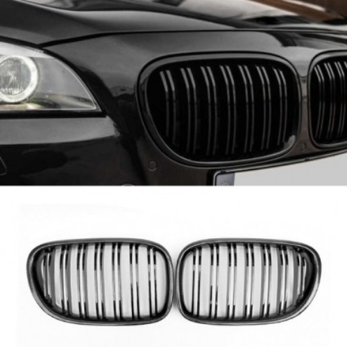 Priekinio bamperio performance grotelės BMW F01, F02 juodos blizgios