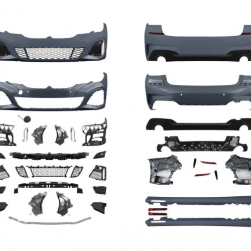M Sport apdailos komplektas BMW G20 modeliams su pdc skylėmis, be priešrūkinių žibintų
