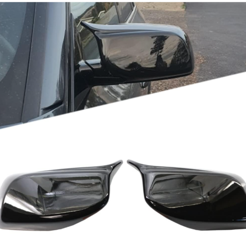 Veidrodėlių gaubtai BMW 5 E60 E61 PRE-LCI modeliams 03-06 juodi blizgūs