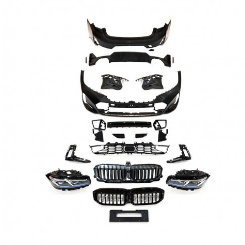 BMW G20 LCI M Sport komplektas su žibintais BMW G20 (2018-2022) modeliams