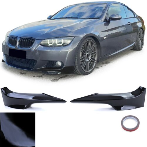 Priekinio M-Sport bamperio splitteriai BMW 3 series E92 E93 06-10 juodi blizgūs