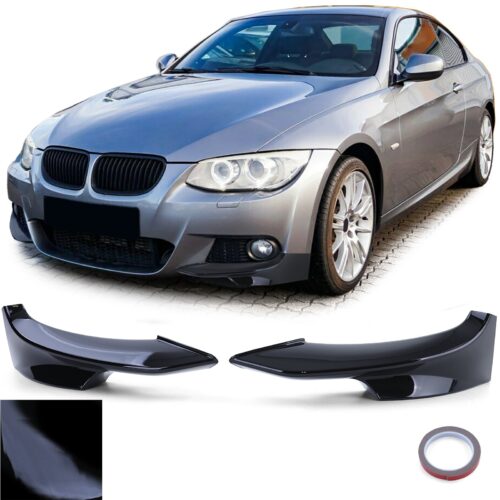Priekinio bamperio splitteriai BMW 3 E92 E93 10-13 juodi blizgūs