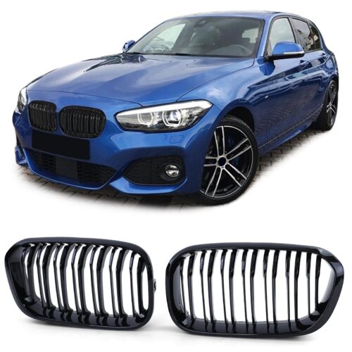 Priekinio bamperio dvigubos performance grotelės BMW 1 F20 F21 15-19