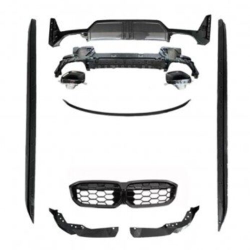 Performance pilnas papildomų apdailų komplektas BMW 3 G20 LCI (2022.06-) M Sport M340i stiliaus