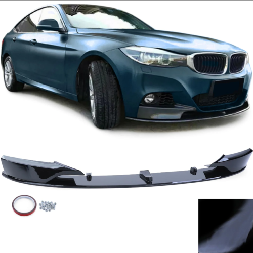 Priekinio bamperio apdaila performance BMW 3 GT F34 nuo 2013 juoda blizgi