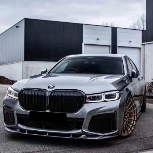 Performance priekinio bamperio apdaila BMW 7 G11 G12 2020+ juoda blizgi
