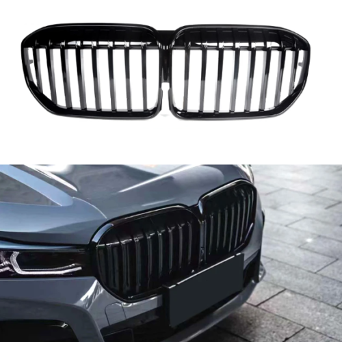 Juodos blizgios grotelės BMW G11, G12 LCI 2020+ modeliams