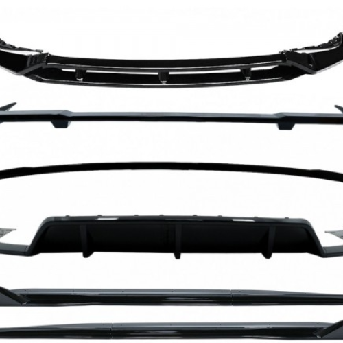 Knight apdailos komplektas su slenksčiais BMW X5 G05 M Sport modeliams juodas blizgus