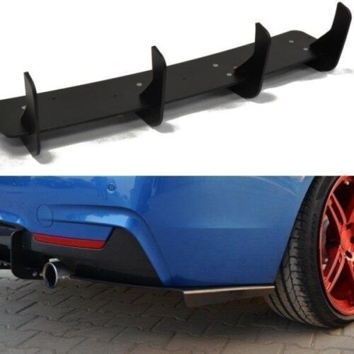 REAR DIFFUSER & REAR SIDE SPLITTERS for BMW 4 Coupe / Gran Coupe / Cabrio M-Pack F32 / F36 / F33