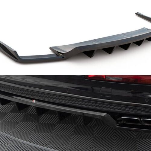 Maxton Design galinio bamperio apdaila (su vertikalėmis) AUDI Q7/SQ7 (4M) (S-line) (Preface)