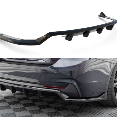 Maxton Design galinio bamperio apdaila (su vertikalėmis) BMW 4 (F36) (M-Sport)