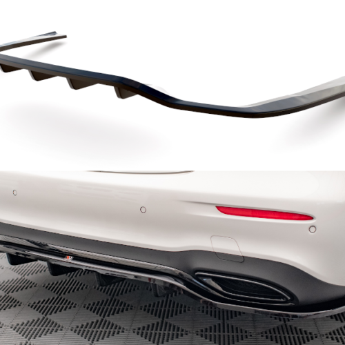Maxton Design galinio bamperio apdaila (su vertikalėmis) Mercedes E (W213) (AMG-line) (Sedanas/Universalas) (Facelift)