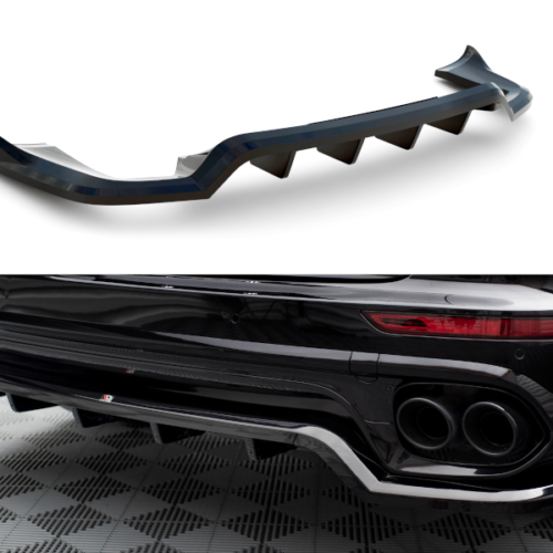 Maxton Design galinio bamperio apdaila (su vertikalėmis) Porsche Cayenne (92A) (Facelift)