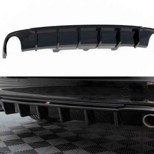 Maxton Design galinio bamperio difuzorius AUDI A6 (C7) (Sedanas/Universalas) (Preface) (0–0)