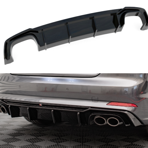 Maxton Design galinio bamperio difuzorius Audi A5/S5 (F5) (S-line) (Coupe/Sportback) (Preface)