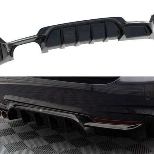Maxton Design galinio bamperio difuzorius V2 BMW 4 (F32/F36) (M-Sport) (Preface/Facelift)